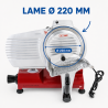 Gravitacinė kumpio pjaustyklė Ø 220 mm 120 W Raudona