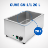 Bain-Marie Professionnel GN 1/1 20 L 1200 W Nerūdijantis plienas