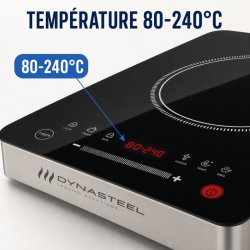 Indukcinė kaitlentė Pro 2500 W — 80-240°C, skaitmeninė