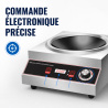 Wok indukcijai Pro 3500 W nerūdijantis plienas — Įgaubta zona Ø227