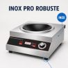 Wok indukcijai Pro 3500 W nerūdijantis plienas — Įgaubta zona Ø227