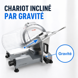 Profesionali 300 mm 250 W gravitacinė kumpio pjaustyklė