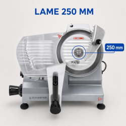 Profesionali 250 mm 150 W gravitinė kumpio pjaustyklė