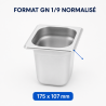 Bac Gastro GN 1/9 Nerūdijantis plienas - Gylis 150 mm - 1,4 L