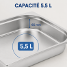 Bac Gastro GN 2/3 Nerūdijantis plienas 65 mm 5,5 L — Bac Gastronorme Pro