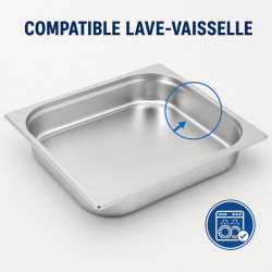 Bac Gastro GN 2/3 Nerūdijantis plienas 65 mm 5,5 L — Bac Gastronorme Pro