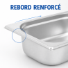 Bac Gastro GN 1/4 Inox — Gylis 65 mm — 1,8 L
