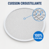 Plaque à Pizza Perforée Ø 280 mm Aluminium — Dynasteel