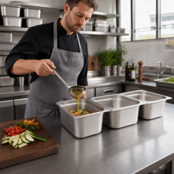 Bac Gastro GN 2/3 Inox 18 L - Gylis 200 mm