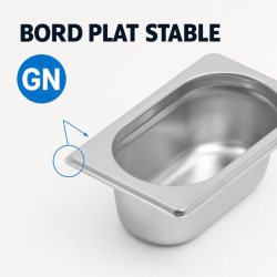 Bac Gastro GN 1/9 Inox - Gylis 65 mm - 0,6 L