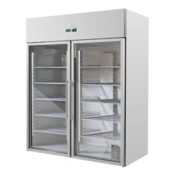 Positive Refrigerated Cabinet 1400 L 2 Glass Doors GN 2/1