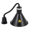 Lampe Chauffante Conique Noire avec Ampoule - Dynasteel