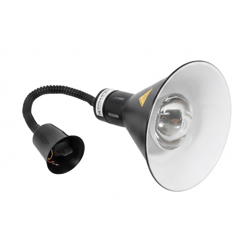 Black Conical Heat Lamp with Bulb - Dynasteel