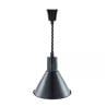 Lampe Chauffante Conique Noire avec Ampoule - Dynasteel
