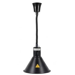 Lampe Chauffante Conique Noire avec Ampoule - Dynasteel