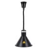 Lampe Chauffante Conique Noire avec Ampoule - Dynasteel