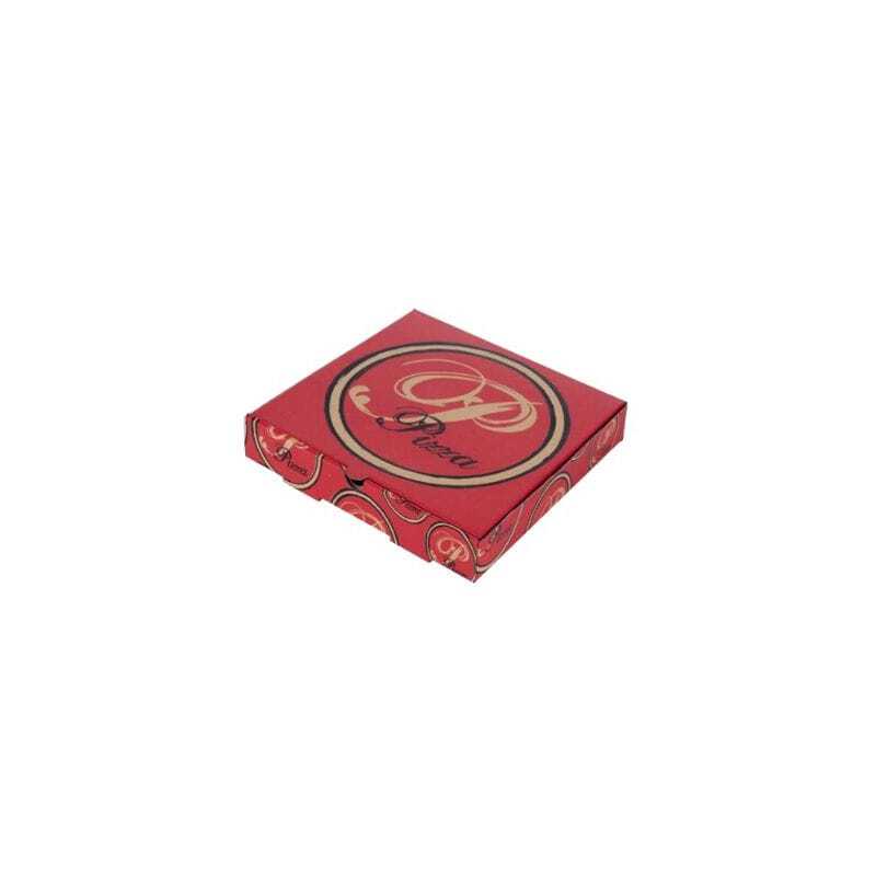 Red Pizza Box "Pizza" - 40 x 40 cm - Eco-friendly - Pack of 100 Red Pizza Box "Pizza" - 40 x 40 cm - Eco-friendly - Pack of 100