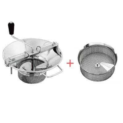 Pack Stainless Steel Vegetable Mill No.5 - Ø 3 mm Grid Tellier