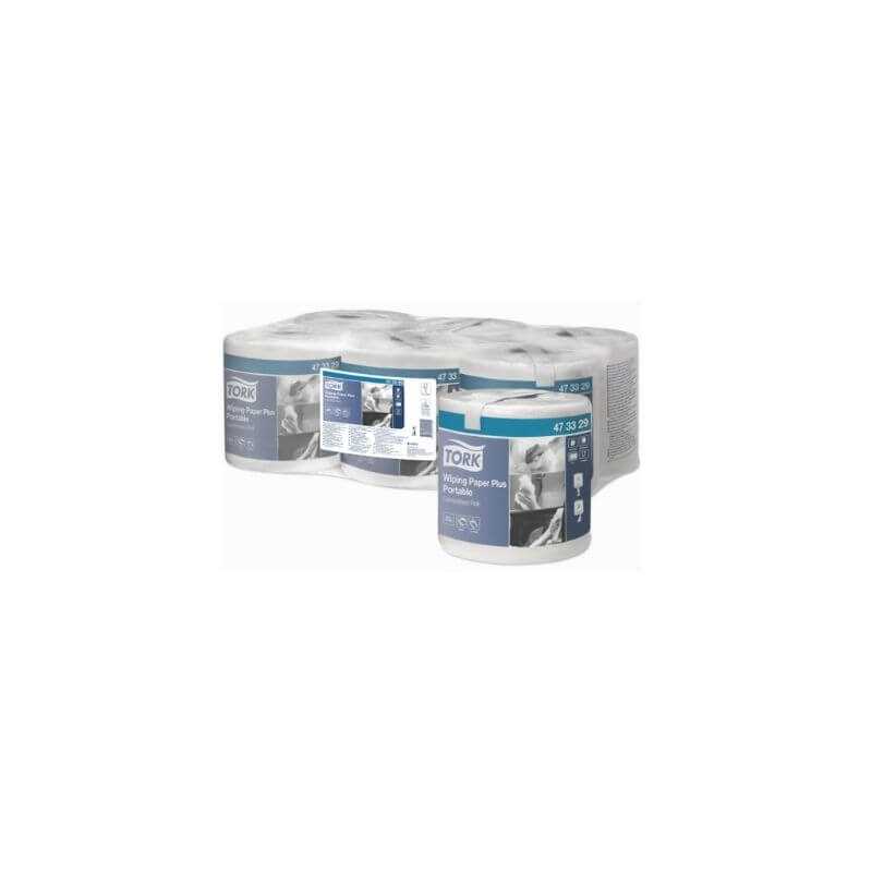 Papier d'Essuyage Plus Tork - Lot de 6 : Résistant et polyvalent Papier d'Essuyage Plus Tork - Lot de 6 : Résistant et polyvalent