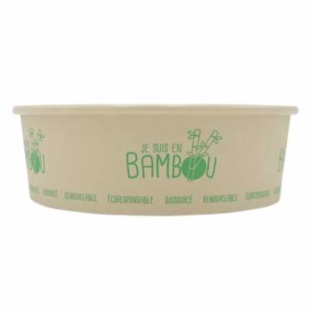 Bambuko salotų dubuo - 480 ml - 50 vnt.
