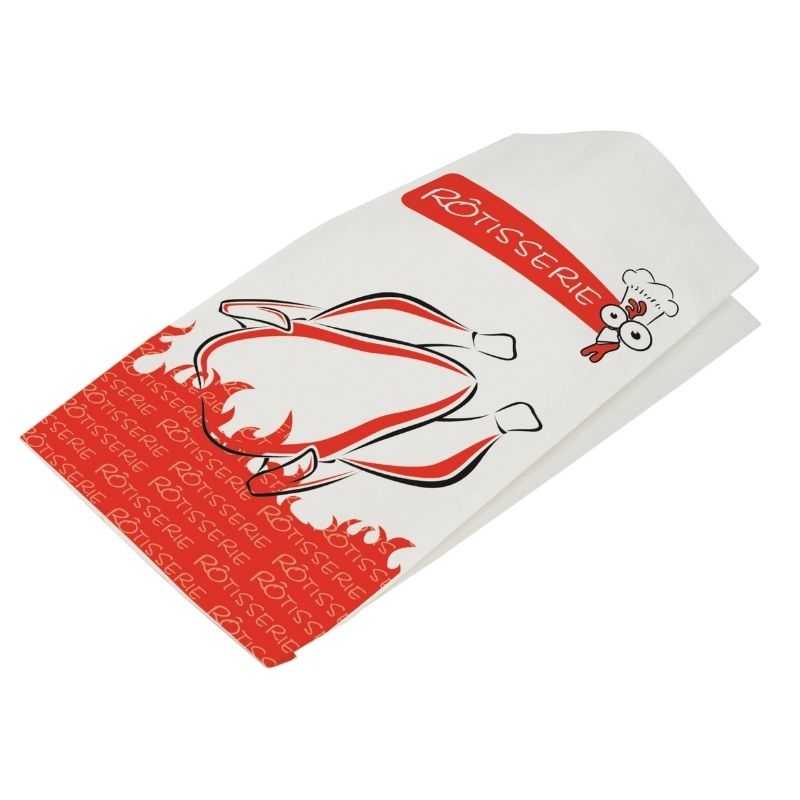 Sac pour Poulet Rôti Kraft Blanc - 17 x 35,5 cm - Lot de 500 Sac pour Poulet Rôti Kraft Blanc - 17 x 35,5 cm - Lot de 500