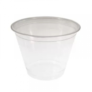 Skaidrus plastikinis puodelis - 270 ml - 50 vnt. rinkinys