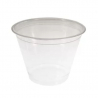 Skaidrus plastikinis puodelis - 270 ml - 50 vnt. rinkinys