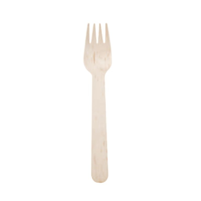 Mini Birch Fork - Eco-friendly - Pack of 100 Mini Birch Fork - Eco-friendly - Pack of 100
