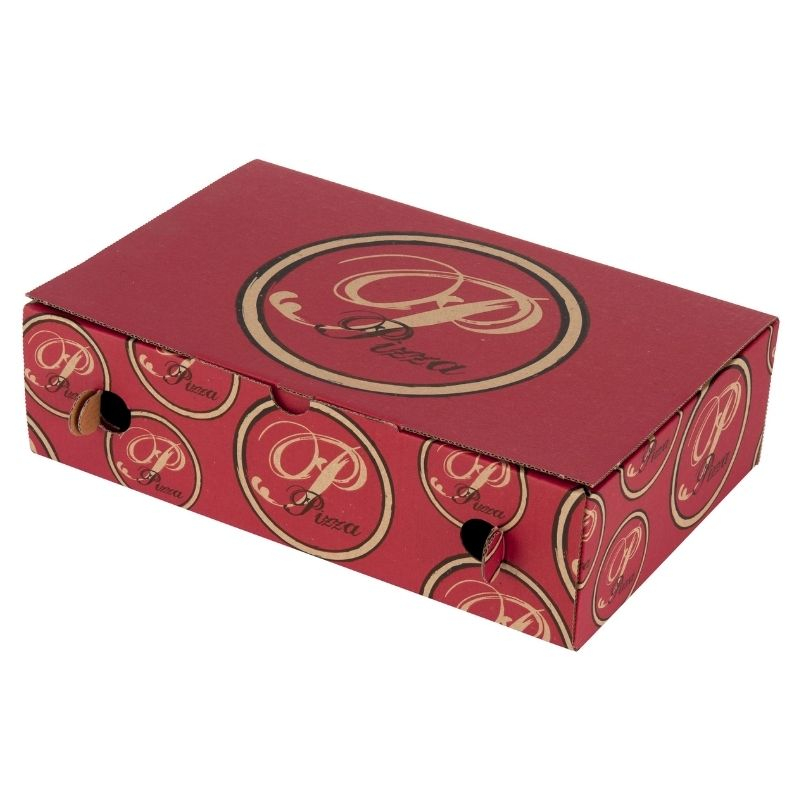 Boîte à Pizza Calzone Rouge - 17 x 27 cm - Ecoresponsable - Lot de 100 Boîte à Pizza Calzone Rouge - 17 x 27 cm - Ecoresponsable - Lot de 100