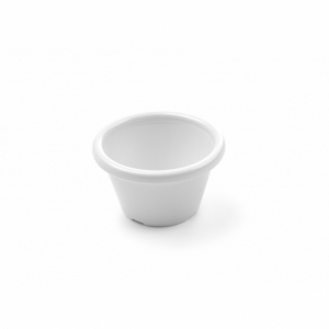 Ivory spalvos plastikiniai ramekinai - 12 vnt.