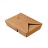 Maisto dėžutė su 2 skyreliais iš kartono - 2 x 400 ml - 50 vnt. paketas