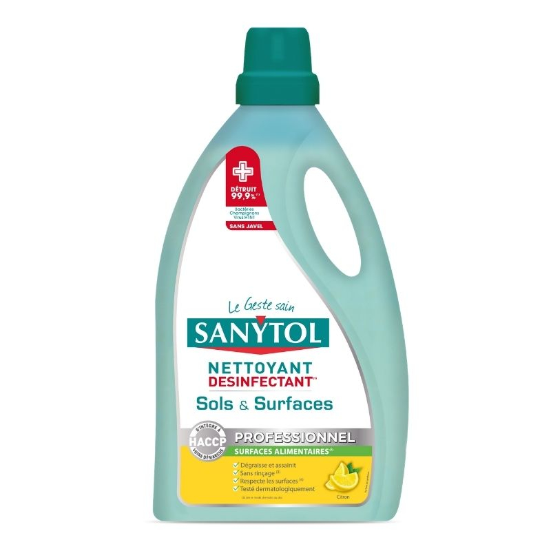 Bidon Désinfectant Sols et Surfaces Citron - 5 L Bidon Désinfectant Sols et Surfaces Citron - 5 L