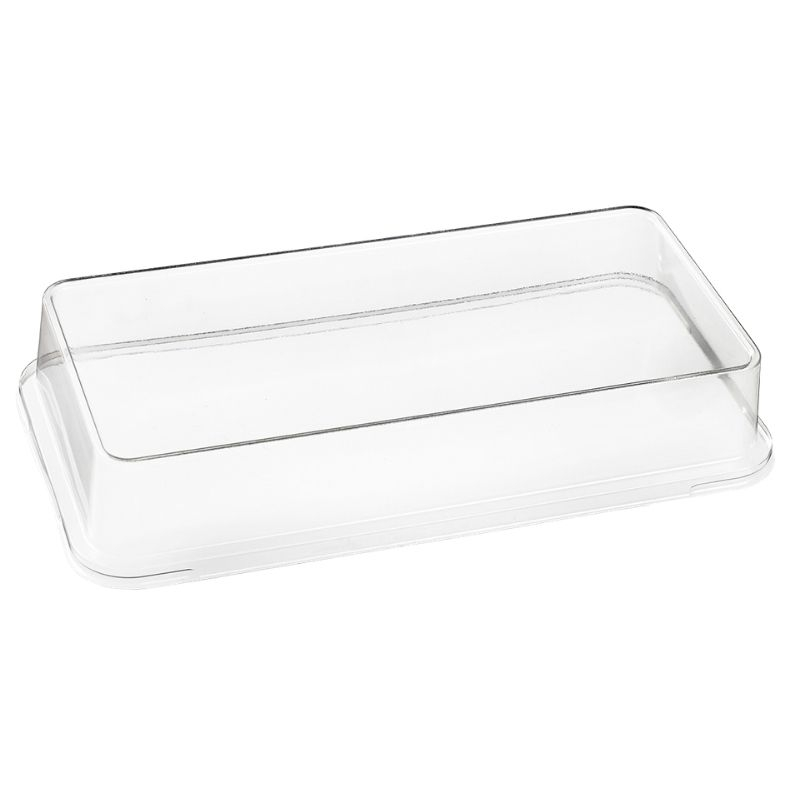 Couvercle en RPET pour Assiette Kanopée 200 x 100 mm - Lot de 100 Couvercle en RPET pour Assiette Kanopée 200 x 100 mm - Lot de 100