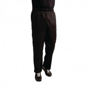 Virtuvės kelnės Easyfit juodos spalvos su Teflonu - dydis XXL - Whites Chefs Clothing - Fourniresto