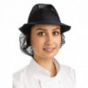 Navy Blue Trilby Hat With Mesh - Size L 590 mm - FourniResto - Fourniresto
