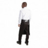 Standartinė juoda polikotono prijuostė 914 x 762 mm - Whites Chefs Clothing - Fourniresto