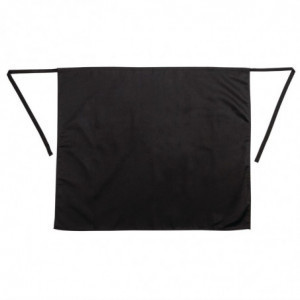 Standartinė juoda polikotono prijuostė 914 x 762 mm - Whites Chefs Clothing - Fourniresto