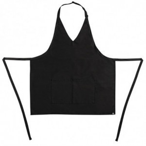 Padavėjo juodas V formos kaklo polikotono priekinė dalis 838 x 698 mm - Whites Chefs Clothing - Fourniresto