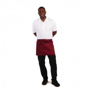 Padavėjo išorinis priekabas Bordeaux iš polikotono 373 x 750 mm - Whites Chefs Clothing - Fourniresto