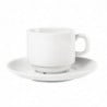 Tasse Empilable Blanche Whiteware 200 Ml Ø 80 Mm - Lot De 12 - Olympia - Fourniresto