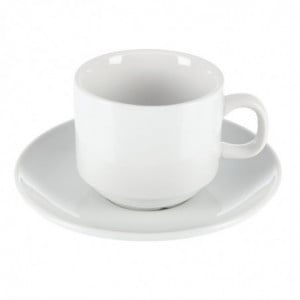 Tasse Empilable Blanche Whiteware 200 Ml Ø 80 Mm - Lot De 12 - Olympia - Fourniresto