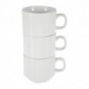 Tasse À Thé Empilable Blanche Whiteware 200 Ml Ø 80 Mm - Lot De 12 - Olympia - Fourniresto Tasse À Thé Empilable Blanche Whiteware 200 Ml Ø 80 Mm - Lot De 12 - Olympia - Fourniresto