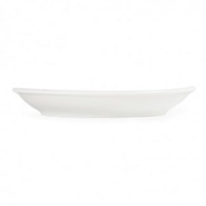 Stackable White Saucer for Espresso Cup 85 Ml - Set of 12 - Olympia - Fourniresto
