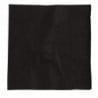 Kokteilių servetėlės juodos 2 sluoksniai 250 x 250 mm - 2000 vnt. rinkinys - FourniResto - Fourniresto