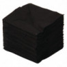 Kokteilių servetėlės juodos 2 sluoksniai 250 x 250 mm - 2000 vnt. rinkinys - FourniResto - Fourniresto