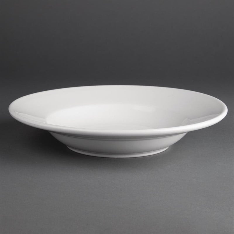 Soup and Pasta Plate 210 ml Ø 228 mm - Set of 6 - Athena Hotelware - Fourniresto