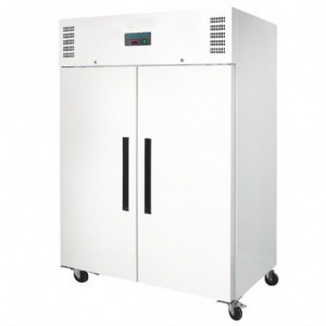 White Positive Refrigerated Cabinet Gn 2/1 Double Door 1200 L - FourniResto