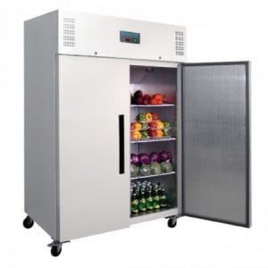 White Positive Refrigerated Cabinet Gn 2/1 Double Door 1200 L - FourniResto