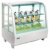 Balta šaldoma vitrinos prekystalis - 2 lentynos - 100 L - Polar