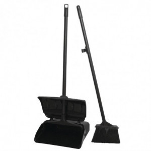 Broom With Black Dustpan - Jantex - Fourniresto
